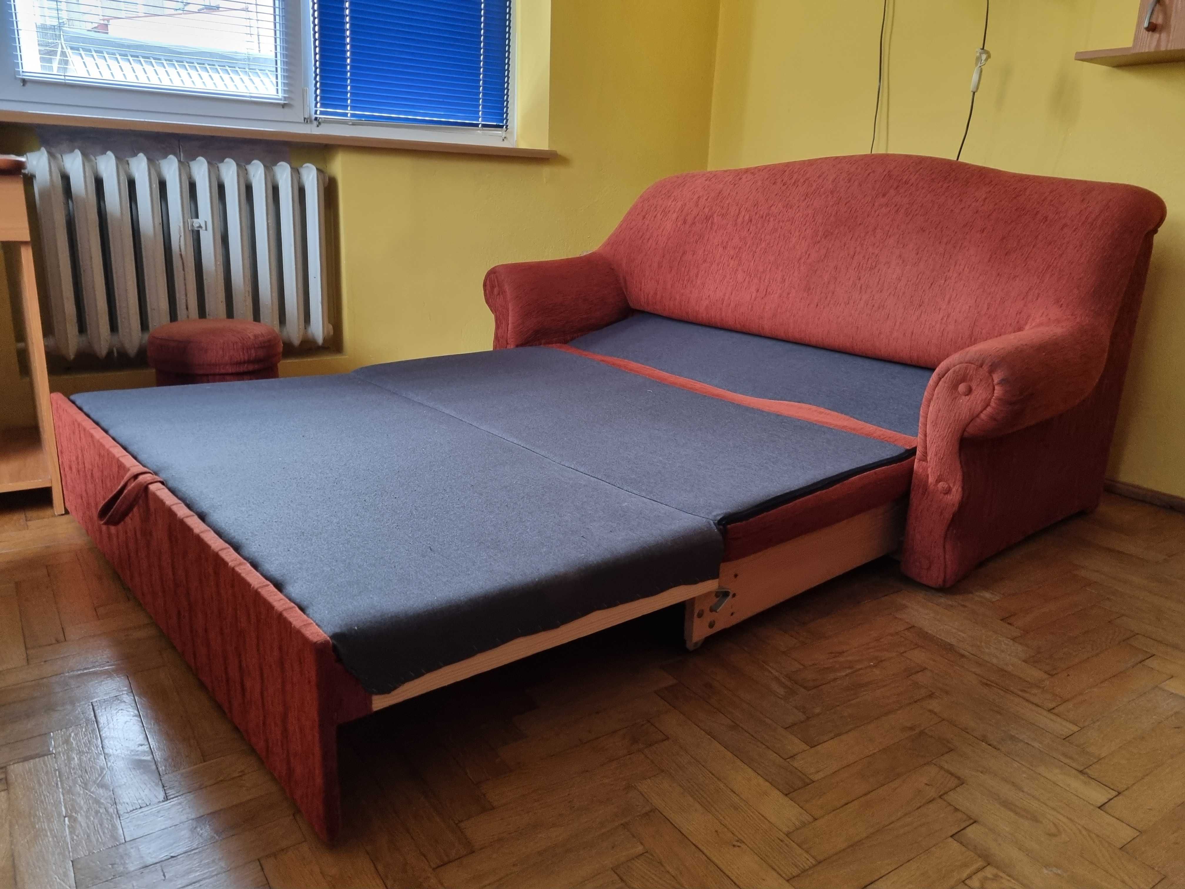 Komplet mebli wypoczynkowych z rozkładaną kanapą