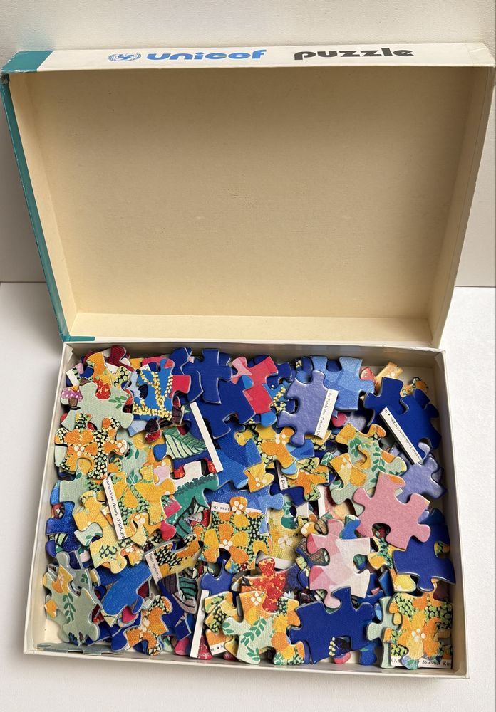Stare puzzle Unicef lata 80 196 szt. kompletne