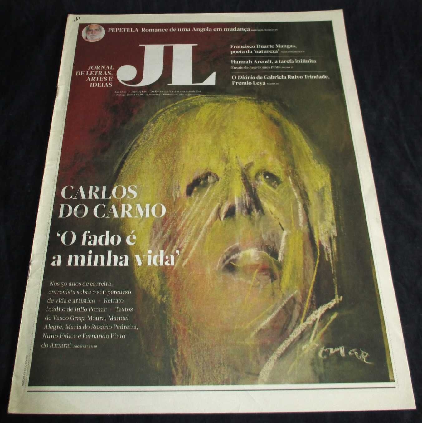Jornal de Letras Artes e Ideias Carlos do Carmo