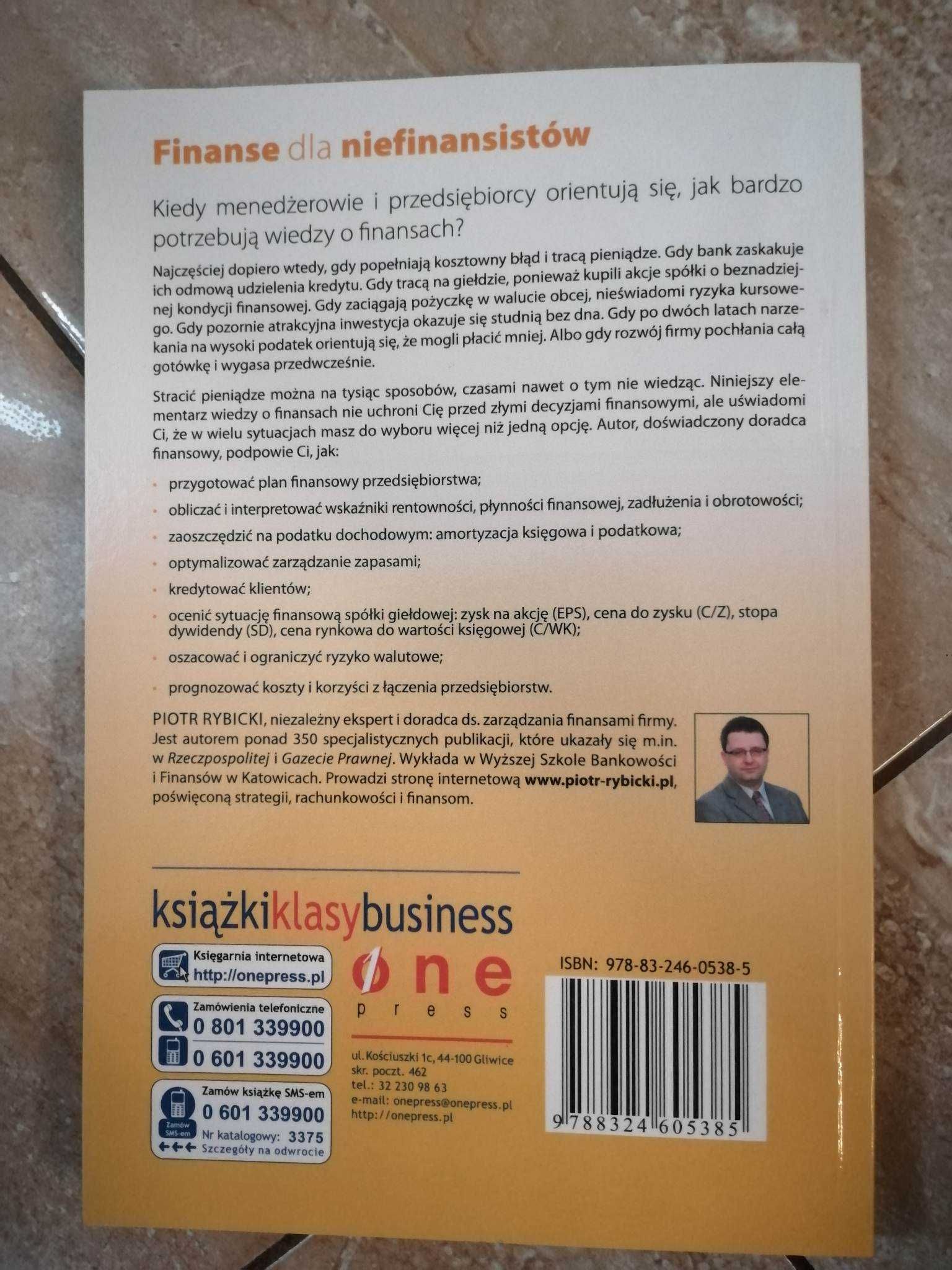 książka Finanse dla Niefinansistów Piotra Rybickiego