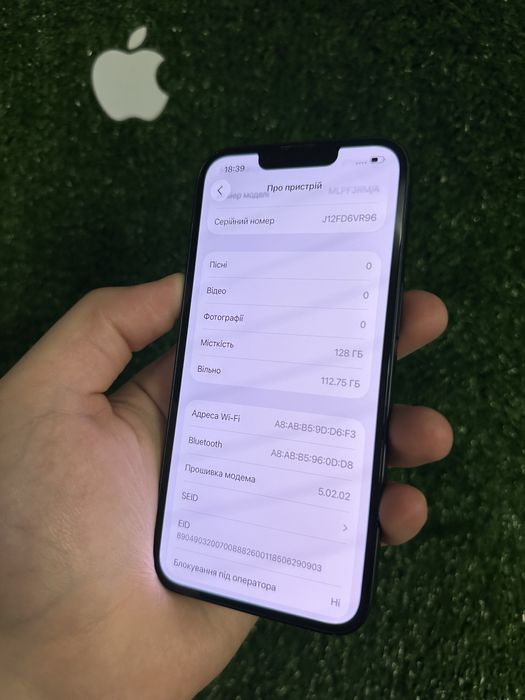 iPhone 13 128gb Midnight Neverlock в Чудовому стані / АКБ 100%!