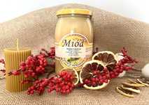 Miód lipowy, miód wielokwiatowy, świece z wosku pszczelego
