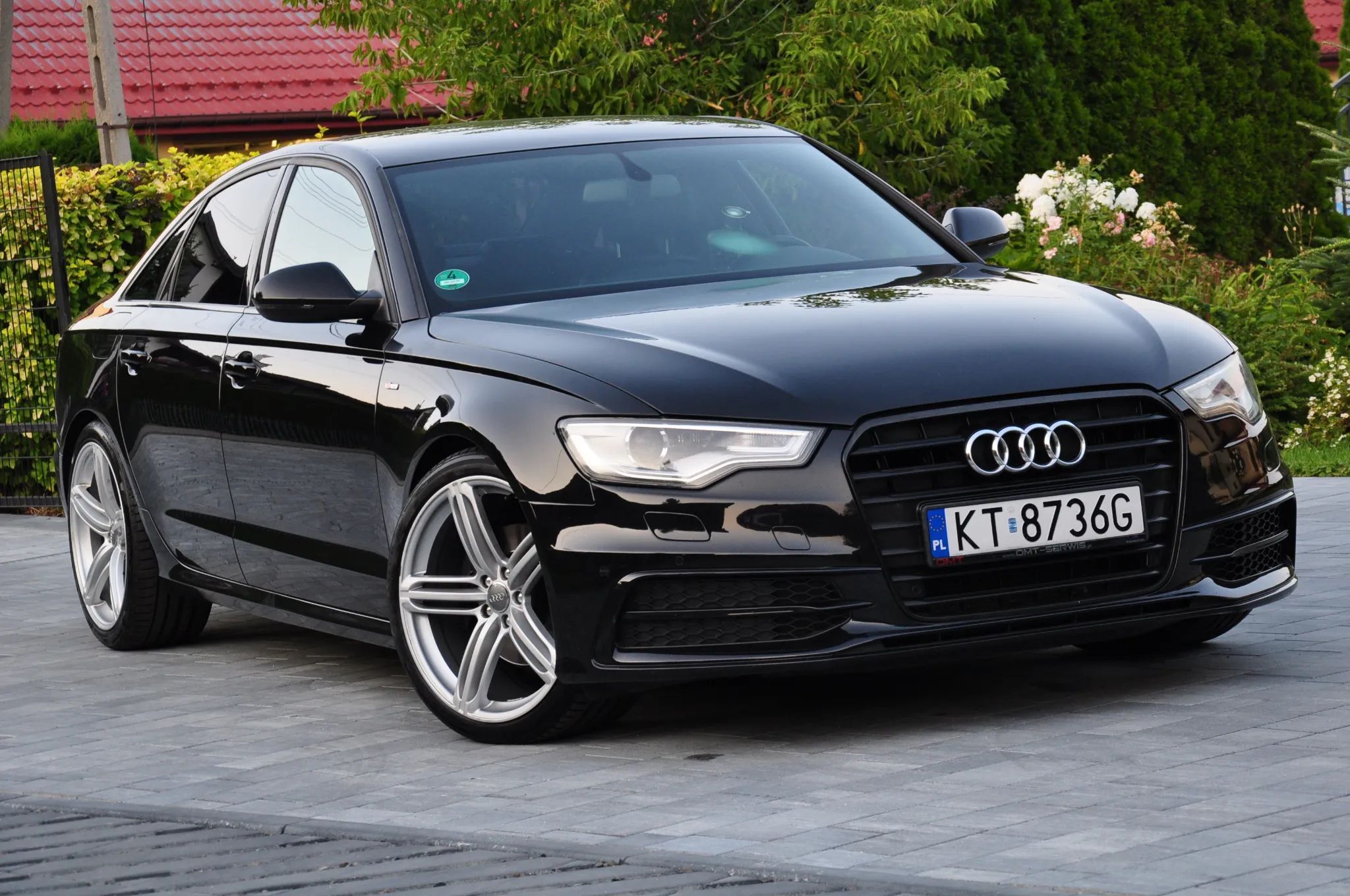 Audi A6 3.0 TDI 3x S-line, sedan, 20 cali, półskory, xenon, nowe opony PRYWATN