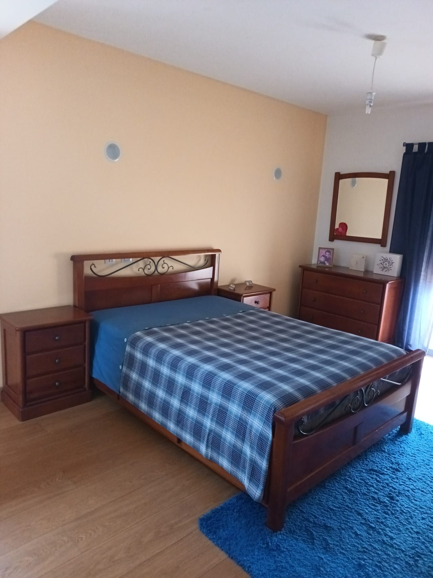 Mobília de quarto de madeira de cerejeira