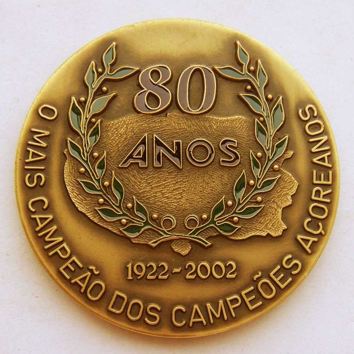 Medalha de Bronze e Esmalte Desporto S C Lusitânia Açores Terceira