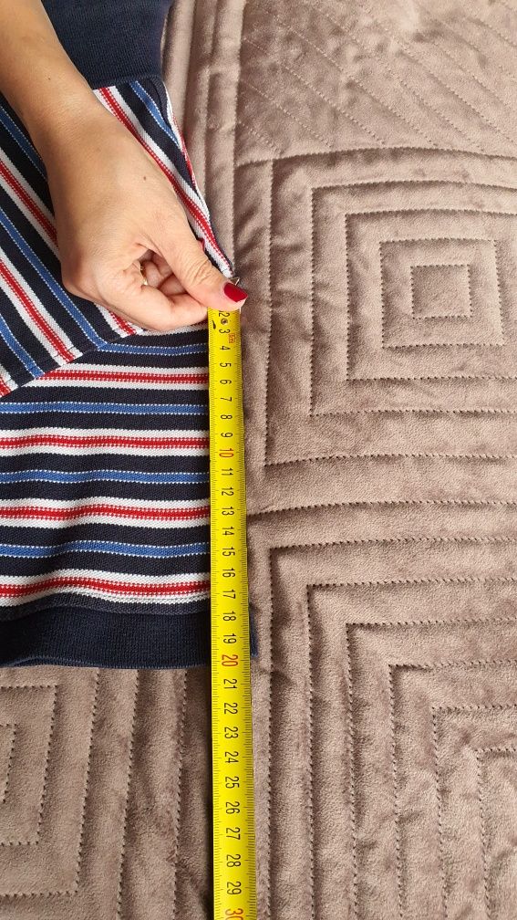 Koszulka polo Tommy Hilfiger w paski, oryginalna, dobry stan