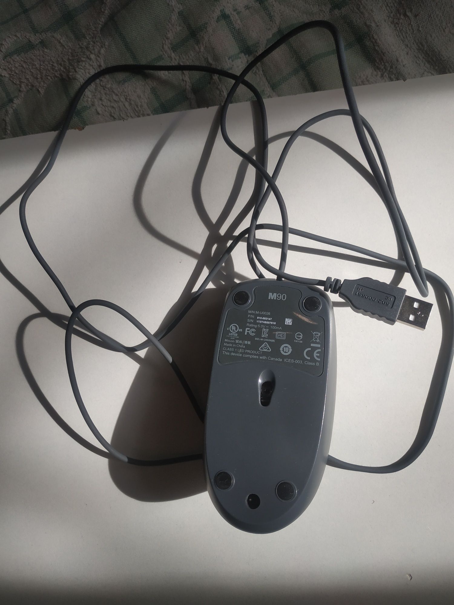 USB мышь Logitech M90