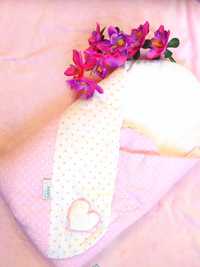 NOWY,piękny Rożek usztywniany dla noworodka, dziewczynki,Albero Klupś