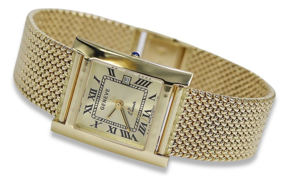 Złoty zegarek 14k 585 męski Geneve mw009y&mbw014y Warszawa