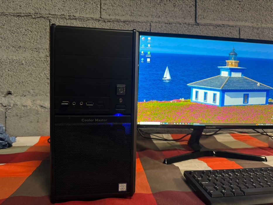 Setup Completo Torre + Monitor + Teclado e Rato