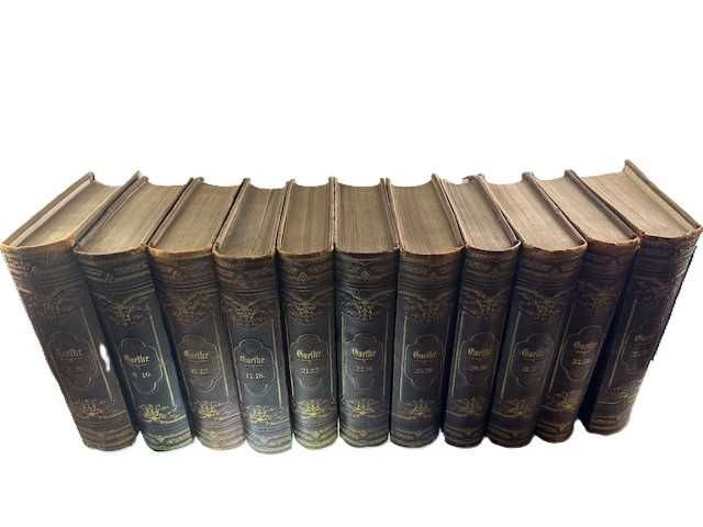 Zestaw Goethes Werke 10 tomów z II połowy XIX wieku pólskórek