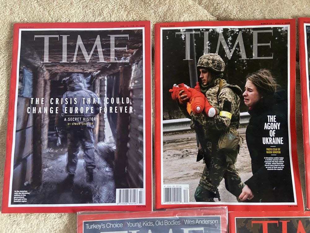 Набір 13шт. Журнал Time Magazine Зеленський, Залужний, Життя переможе