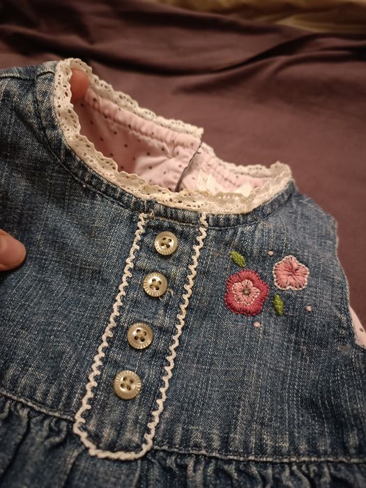 Теплий сарафан для немовлят, 6 місяців