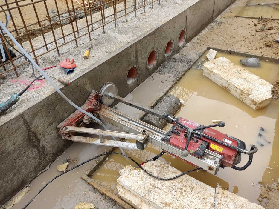 Wiercenie otworów Cięcie Betonu Zielona Góra Gorzów Głogów Polkowice