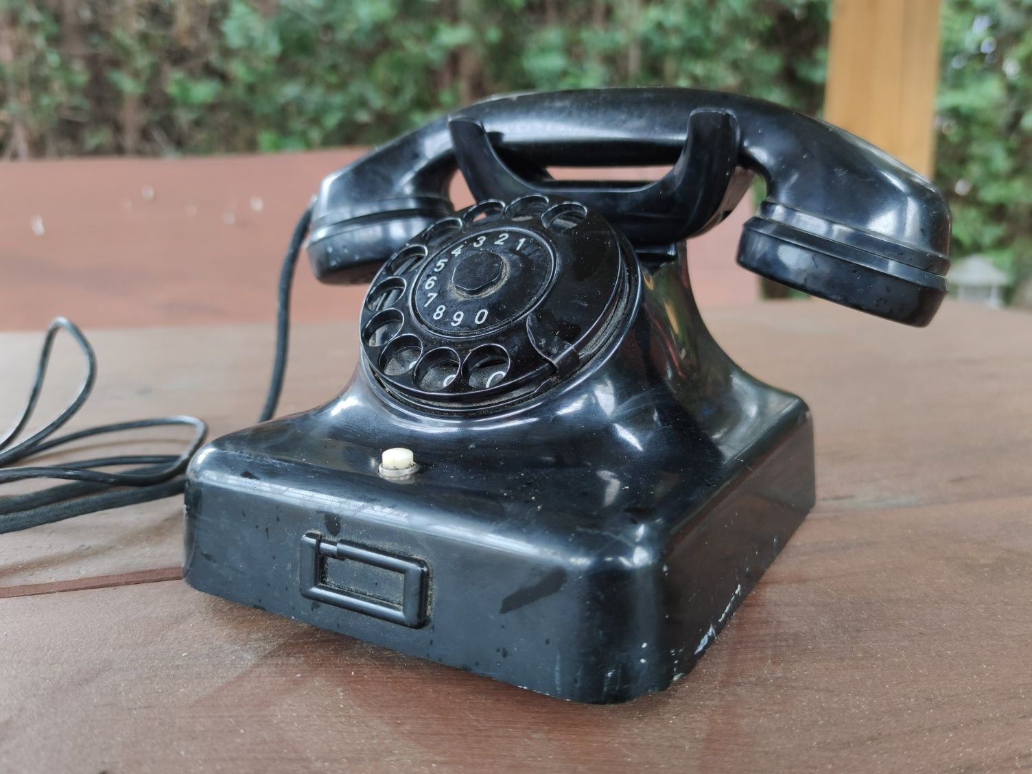 Siemens W48 stary bakelitowy telefon z 1966r industrial design loft