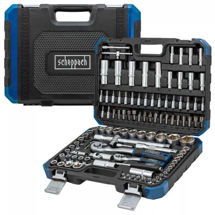 Набор инструментов Scheppach 108 предметов набір ключей головок