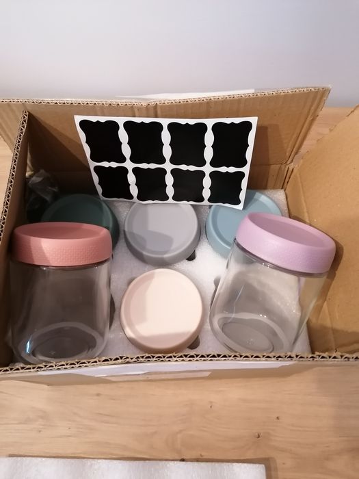 Słoiki na przyprawy 6 sztuk nowe