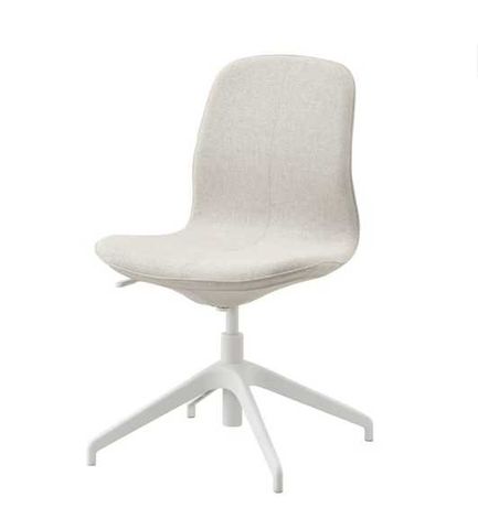 Cadeira p/escritório, Gunnared bege/branco (pouco uso)