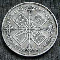 Монета - Великобританія - флорін / флорин - 1932 - George V - срібло