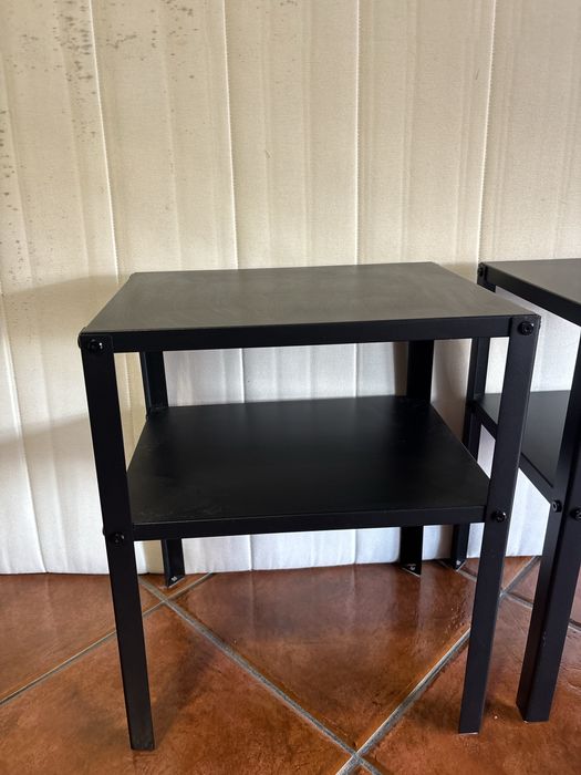 Conjunto mesa de apoio preta