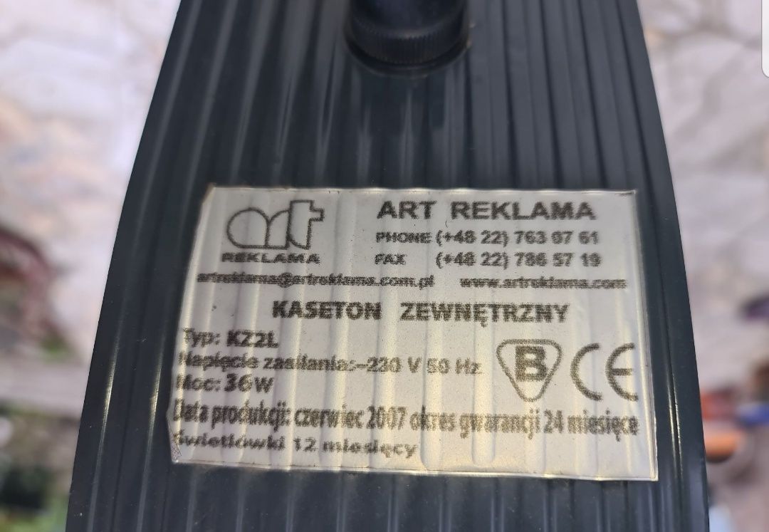 kaseton reklamowy baner