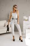 Nowe jeansy Mom Fit M SARA kolor zielony r. M, ale pasują na L