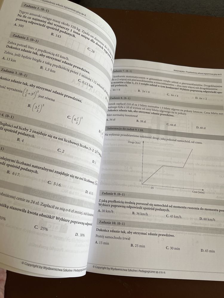 Egzamin gimnazjalny część matematyczno - przyrodnicza