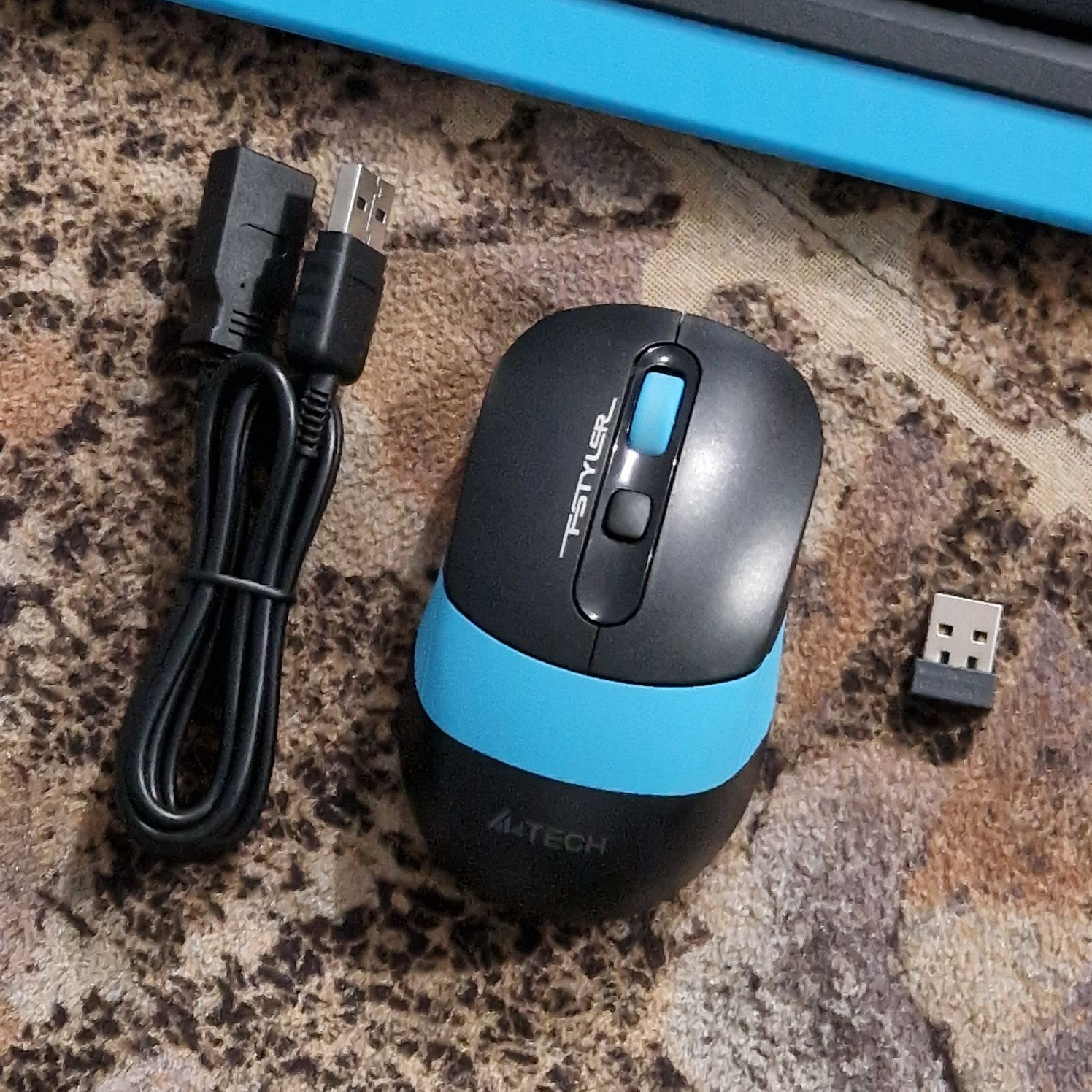 Клавиатура+мышь беспроводная A4tech FG1010 (Blue)