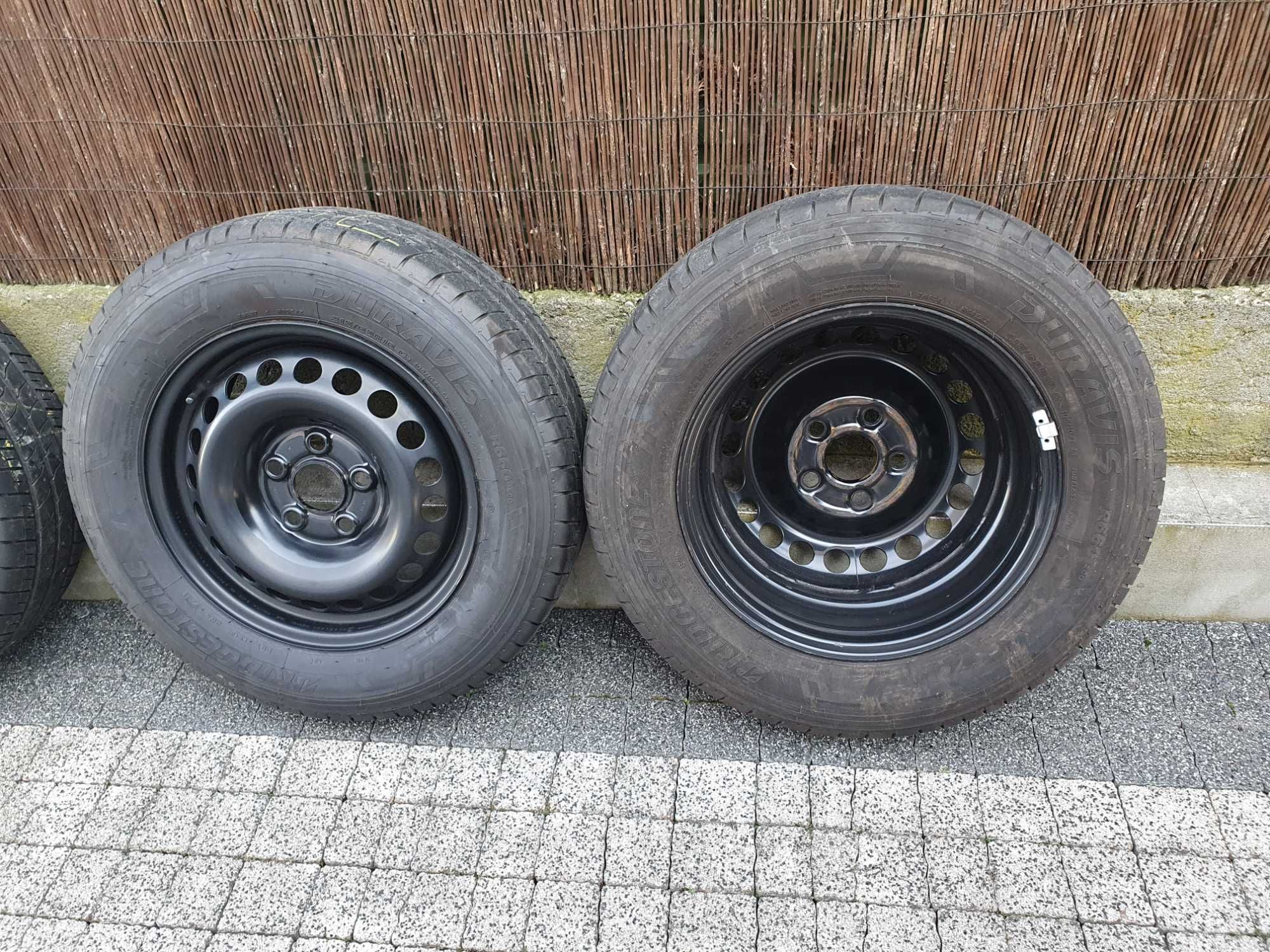 4x Oryginalne koła VW T6 215/65/16C Bridgestone Duravis 6,6mm 2021r.