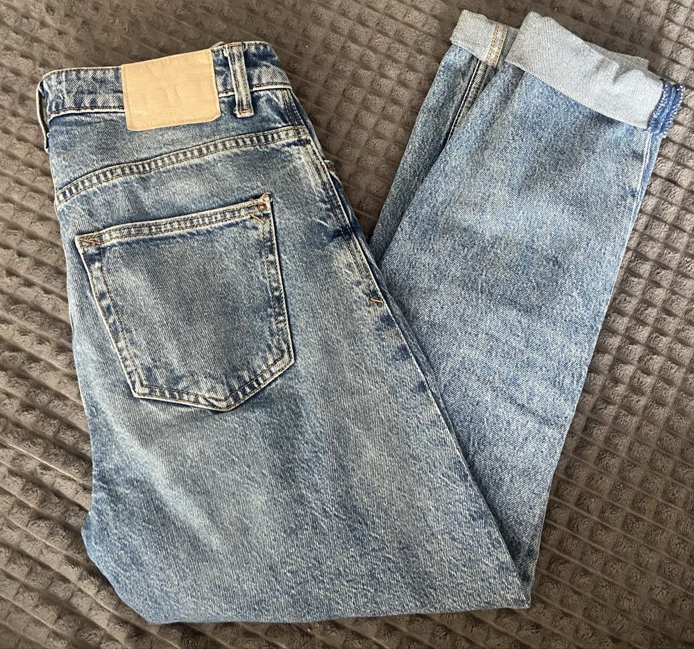 spodnie typu moms ZARA