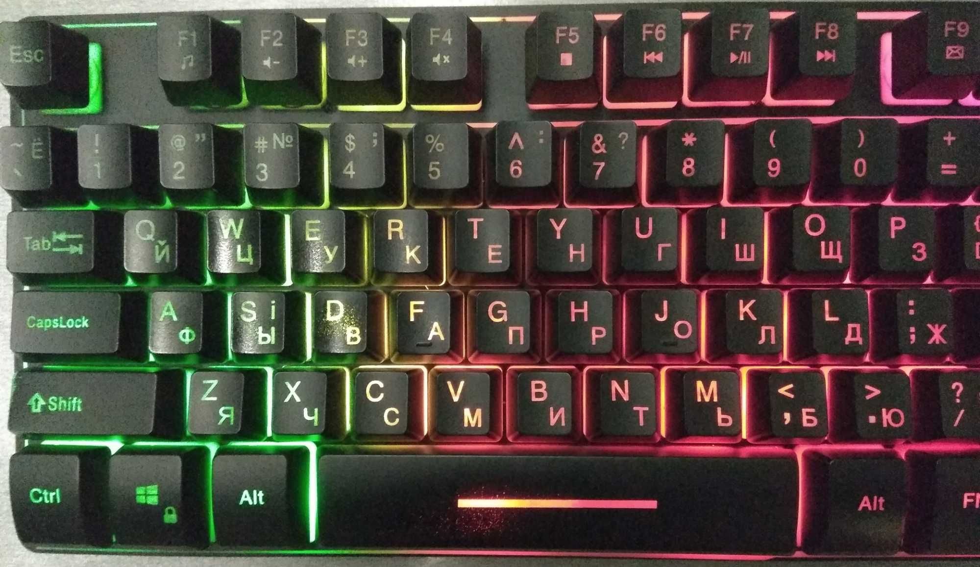 Клавиатура, LED (светодиодная) подсветка REAL-EL GAMING 8700 BACKLIT