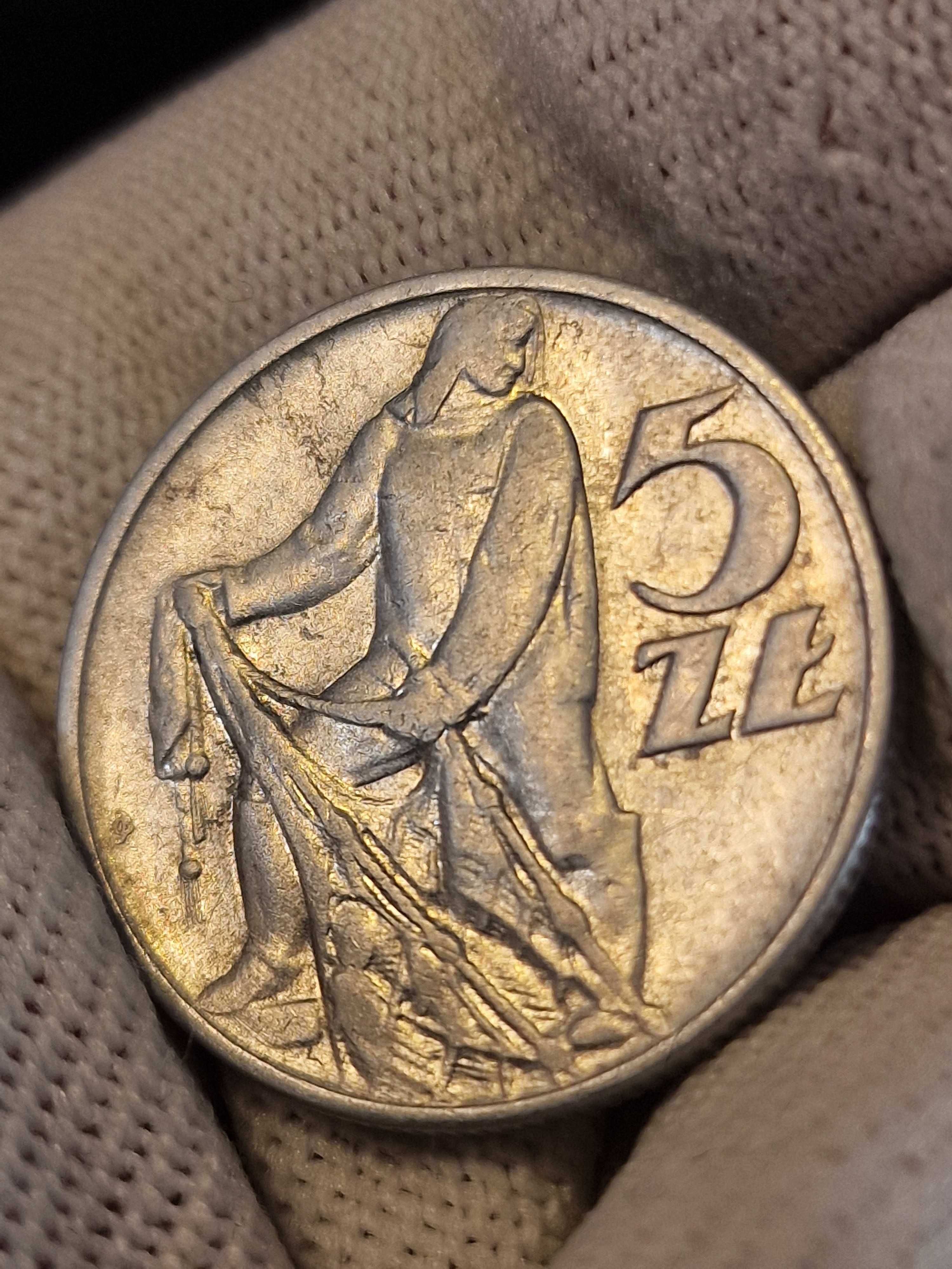 5zł 1958 Rybak wąska ósemka -rzadka