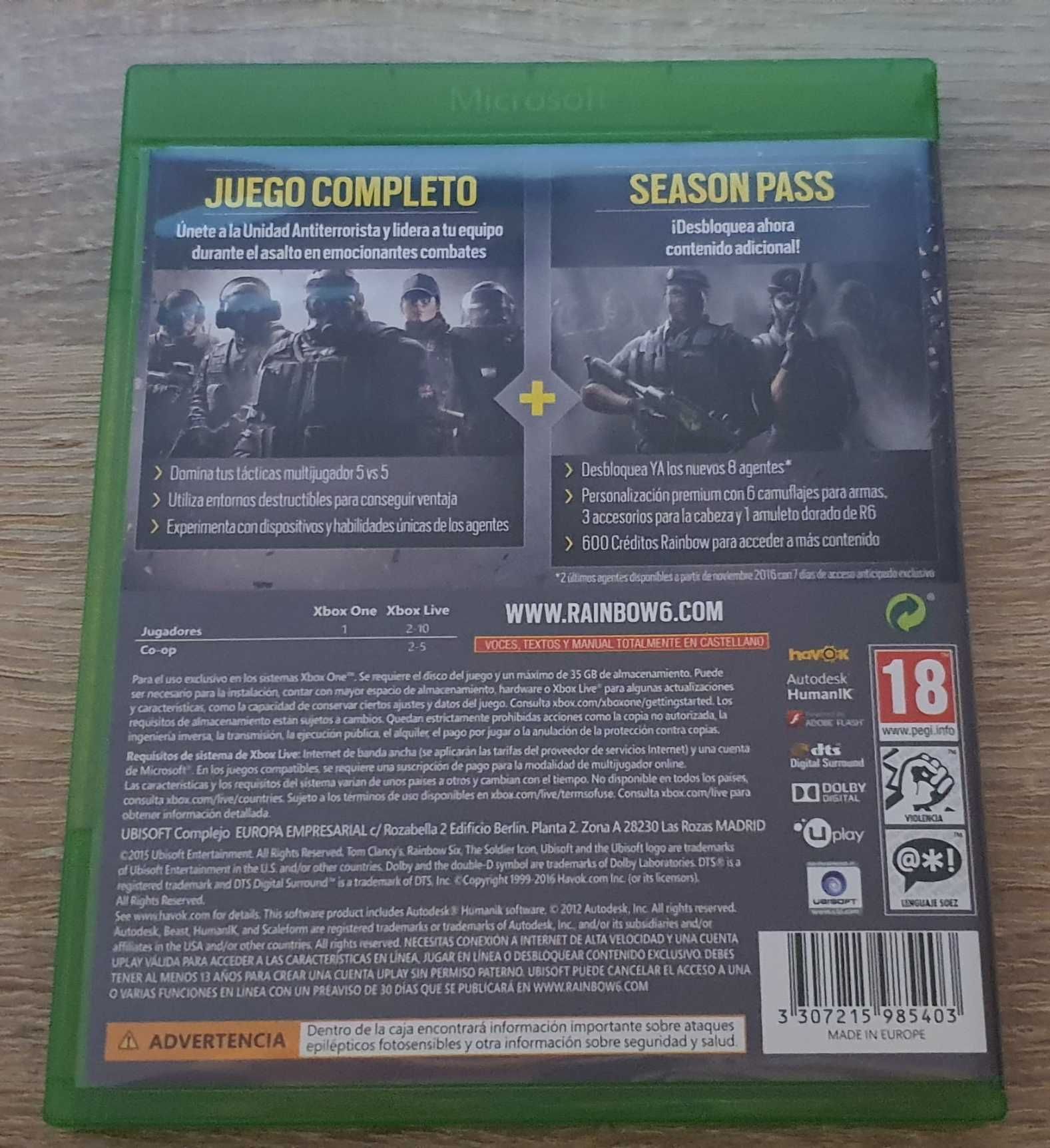 Jogo Tom Clancy's Rainbow Six Siege Gold Edition Xbox One