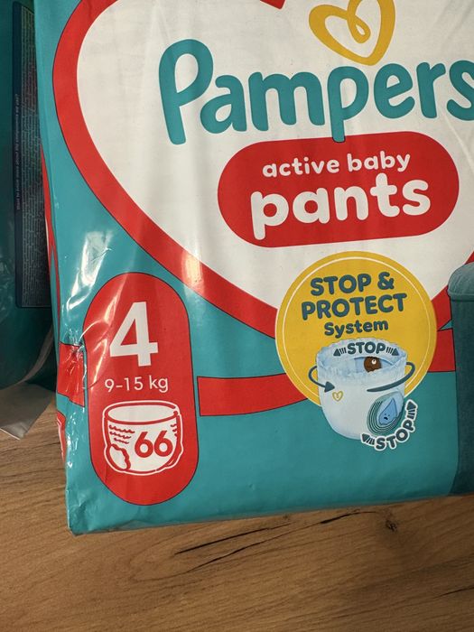 198 sztuk pieluchomajtek pampers 4