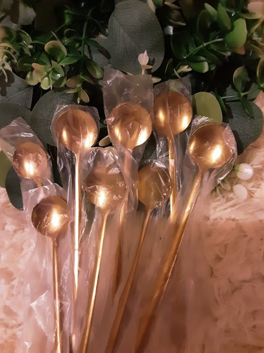 Чайні ложечки з подовженою ручкою,  набір з 8 штук, ціна за набір