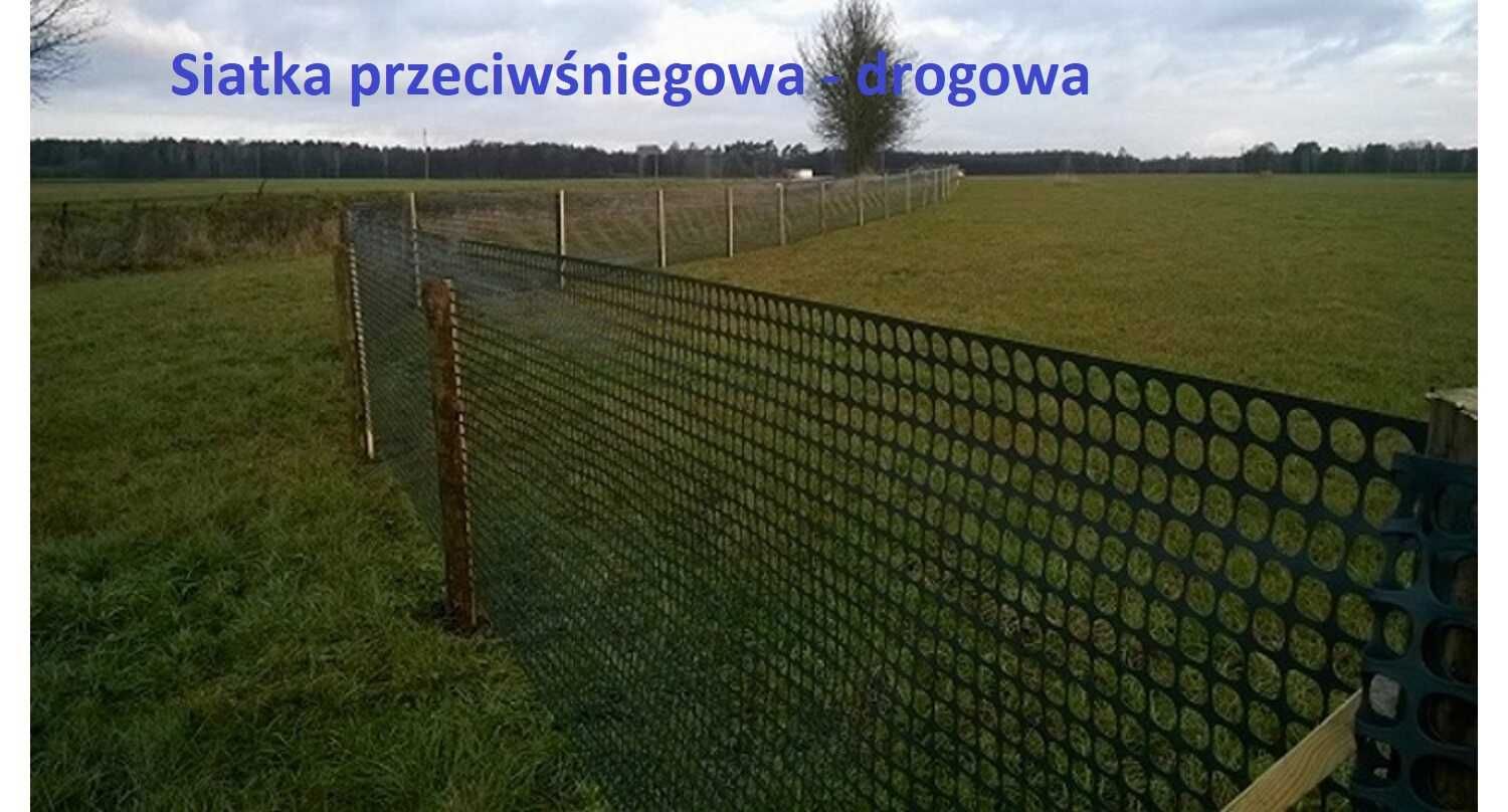 Siatka przeciwśniegowa przeciwśnieżna drogowa PCV 1,2x50 Czarna