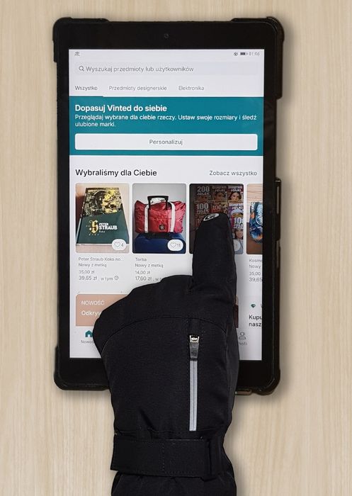 Rękawiczki męskie zimowe na narty rower (r.XL) rękawice czarne ciepłe