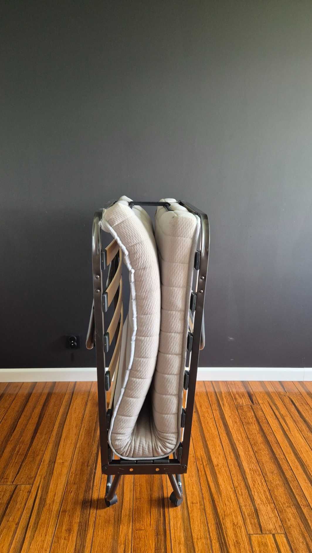 Łóżko składane gościnne Jysk SYDALS 80x200cm jasnoszary