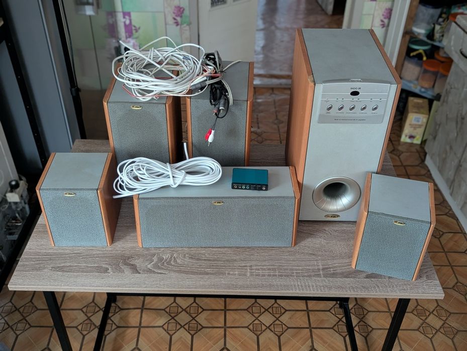 Система 5.1+аудіокарта+кабеля