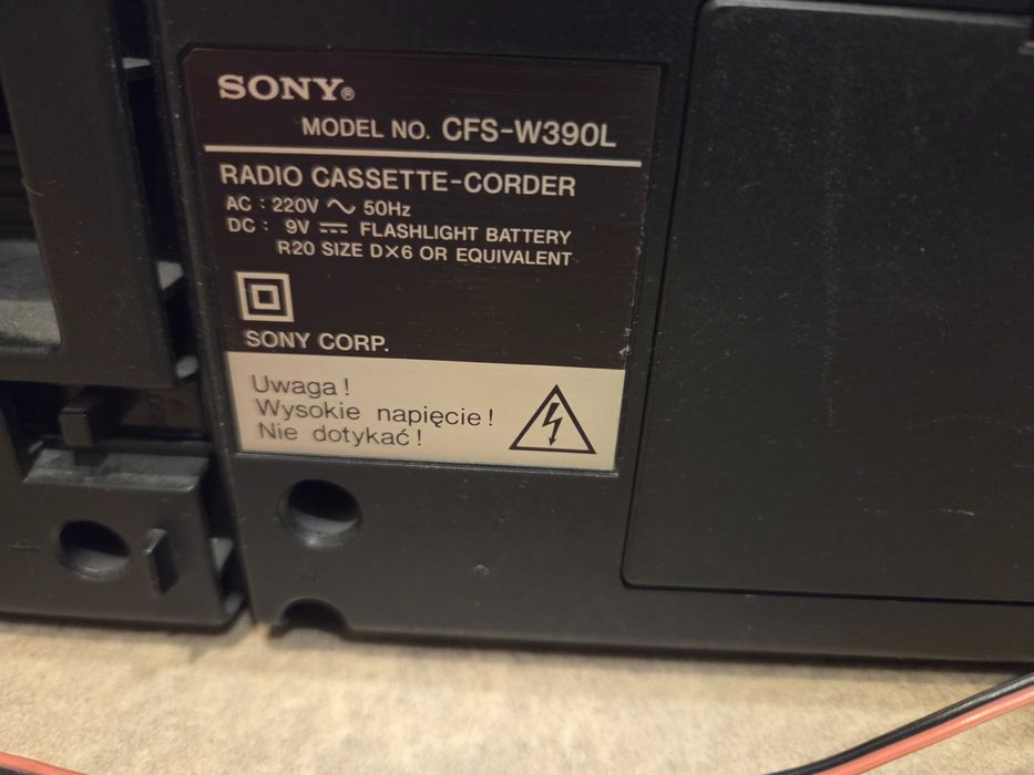 Mini wieża Sony vintage lata 80 PRL dla kolekcjonera