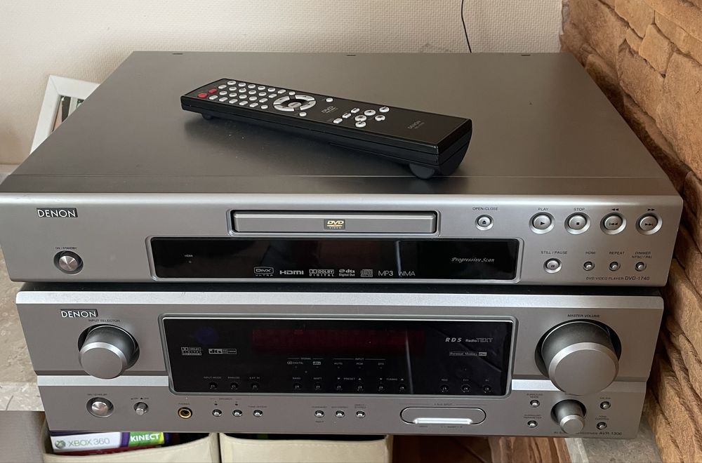 Kino domowe DENON AVR 1306  i DVD 1740