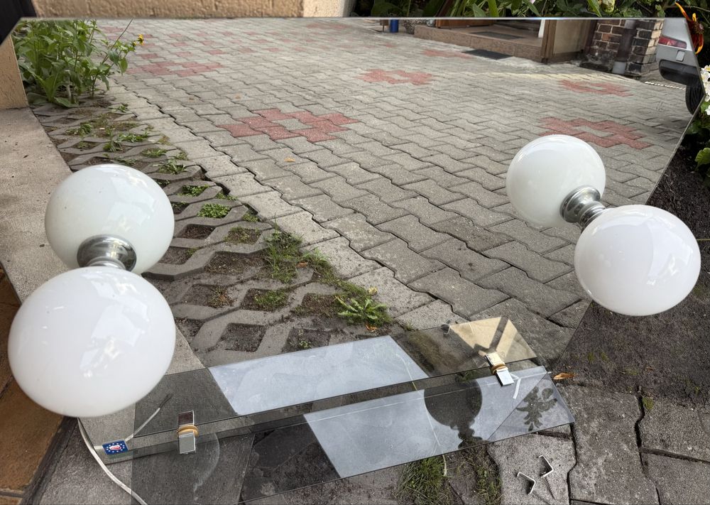 Lustro łazienka lampy