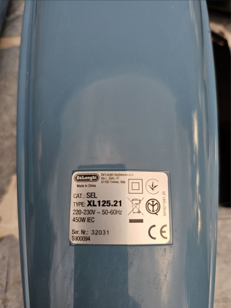 Odkurzacz Pionowy De'Longhi Colombina Class XL125.21