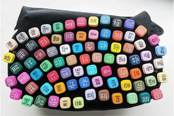 Маркери для скетчинга Touch 80 шт, набір скетч-маркерів, двосторонні