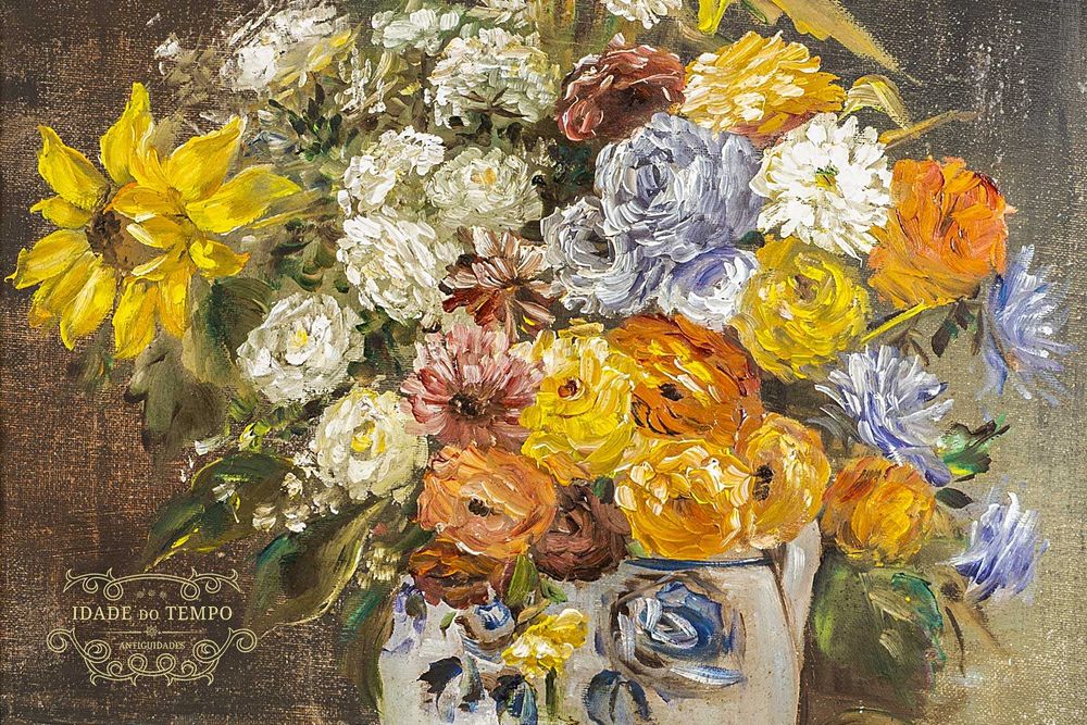 Antigo quadro de Flores