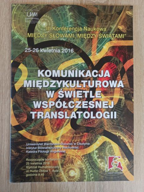 Teczka na dokumenty z konferencji na UWM w Olsztynie