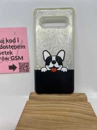 Etui Brokatowe do Samsung Galaxy S10 + / - brokat w żelu - dog