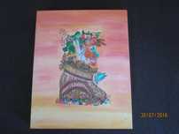 Quadro pintado à mão