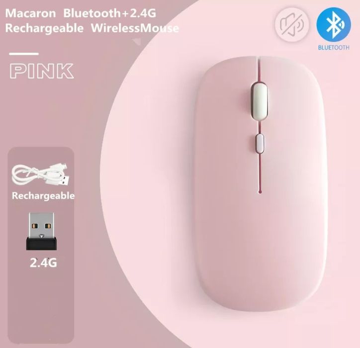 Slim Wireless Mouse – No Batteries Required, USB Charging – NEW64738748056833121