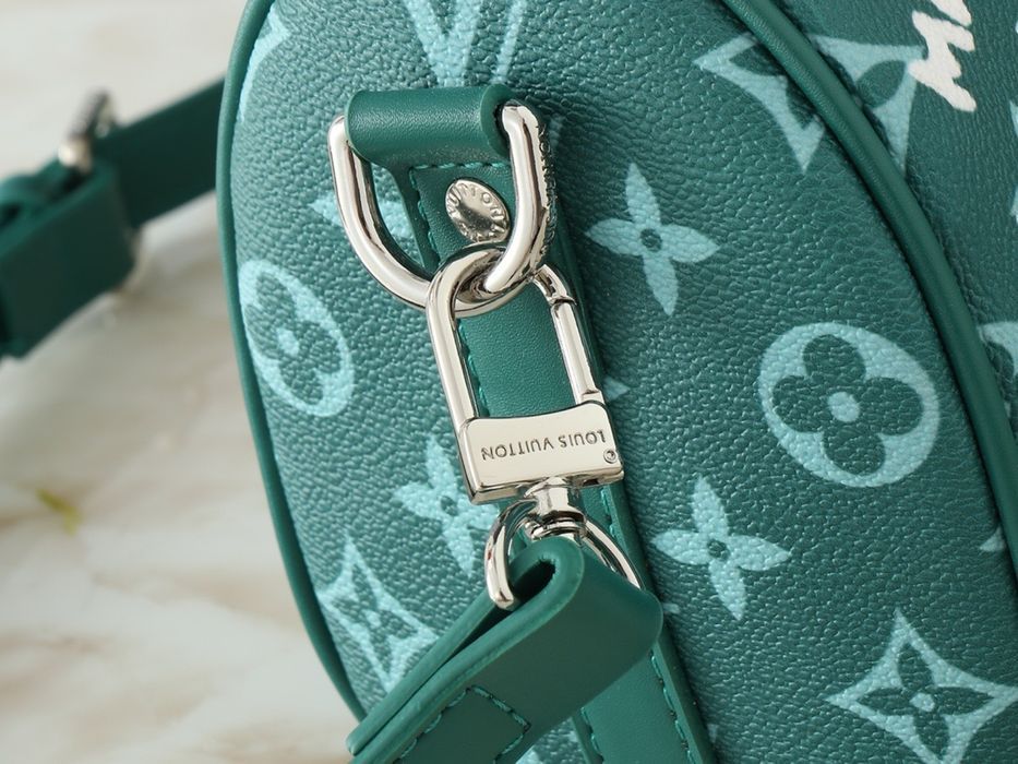 LOUIS VUITTON keepall 25cm сумка мужская унисекс зеленая серая желтая